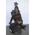 thumbnail image 5 of Nifao Giant Cowboy Remington bronze statue – Bronze Statue, Western Art, 66"L x 30"W x 58"H, 5 of 9
