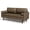 Dark Brown, variant on Meeyar 70'' Loveseat Sofa, 3-Seater Mid Century Modern Faux Leather Couch for Small Spaces, Brown