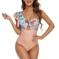 thumbnail image 1 of Aayomet 2024 Maillots de Bain pour Femmes Maillot de Bain à Taille Haute (Rouge, M), 1 of 4