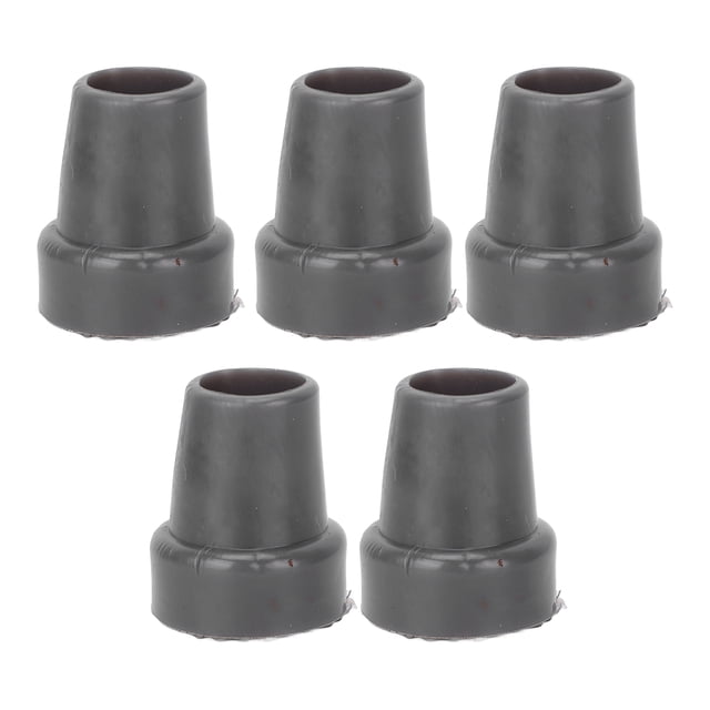 Cane Tips, Long Lasting Imitation Tire Texture 5PCS Translucent Thick Design Crutch Tips For Folding Cane For Cane For Walking Stick Translucent Yellow,Grey