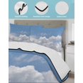thumbnail image 4 of Clouds Twin XL Size Down Alternative Comforter, Lightweight Comforter Quilt Bedding Set with Pillow Shams Blue White Sky Natural Landscape All Seasons Bed Comforter Duvet Insert 68"x98", 4 of 7
