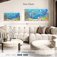 thumbnail image 3 of Elephant Stock Cartoon Underwater Animals Wall Art - Horizontal Multi Panel Canvas - Living Room Wall Decor - Kids And Nursery Multi Panel - Gray And Beige Decor - 56" x 27", 3 of 4
