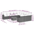 thumbnail image 2 of vidaXL Garden Sofa Set Set of 12 Gray PE rattan Large Modular, 2 of 5