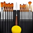 thumbnail image 2 of Juego de pinceles Benicci, 18 piezas, con espátula y esponja, 2 of 7