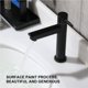 thumbnail image 4 of Toystoory Grifo de lavabo de cocina de un solo frío, grifos domésticos, grifo de agua a prueba de herrumbre, accesorio de de Hotel, Accesorios de baño Negro Derecho, 4 of 6