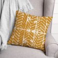 thumbnail image 3 of Creative Products Mustard Distressed Chevron Diamond 18x18 Indoor / Outdoor Pillow, 3 of 3