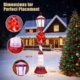 thumbnail image 4 of Starfree 60-inch Outdoor Christmas Yard Decoration Outdoor Lighted Lamppost Christmas Street Lamp Holiday Decoration LED Lamp Post for Lawn, 4 of 8