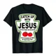 thumbnail image 1 of Camiseta cristiana "Ponerse al día con Jesús" con ketchup, para familias, estudiantes, hombres y mujeres, camisetas Harajuku informales, transpirables, con gráficos, 1 of 7