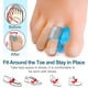 thumbnail image 1 of Almohadilla separadora de dedos para el cuidado de los pies | Espaciadores de dedos de gel verde para corrección, valgo, alivio de juanetes, soporte metatarsiano y de arco | Paquete de 1 par (8, 1 of 8