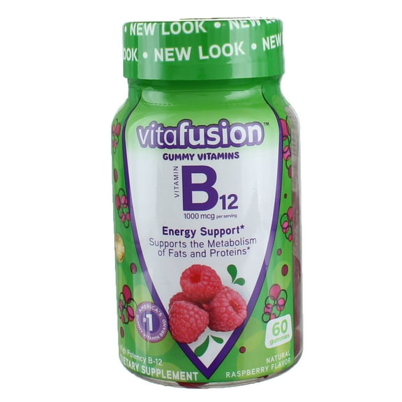 Vitafusion B-12 1000 mcg Energy Support Supplement, 60 ea (Pack of 3)