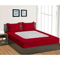 thumbnail image 3 of D.N.G. BEDDINGS 3 Piece Box Spring Cover - 100% Egyptian Cotton, 800 TC, Wrap Around 4 Sides Bed Skirt for Hotel & Home, Fits Box Springs up to 26 Inch - Queen, Stripe Red Color, 3 of 9