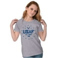 thumbnail image 3 of US Air Force Fly Fight Win Logo Women's T Shirt Ladies Tee Brisco Brands L, 3 of 5