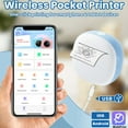 thumbnail image 3 of Wireless Mini Sticker Printer Inkless Label Printer Designs Portable for DIY, 3 of 12
