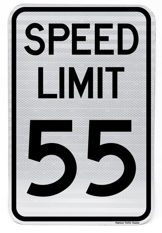 SPEED LIMIT 55 MPH Sign 24