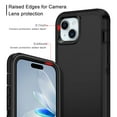 thumbnail image 4 of I-HONVA Compatible with iPhone 15 Case,3-Layer Military Grade Drop Protection Anti-Slip Bumper Rugged Shockproof Dustproof Protection 6.1 inch Phone Case,Black, 4 of 7
