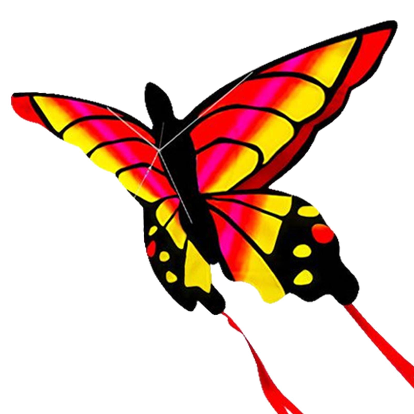 LeeQinersw Butterfly Kite Outdoor Sports Flying Toys Colorful Easy for Kids Gift styleC
