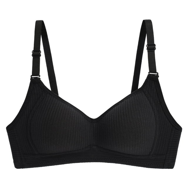 Xdegoge Black Sports Bra Pack,Wireless Yoga Bras Large Bust,Full Coverage Wire Free Bralettes Black M,Check Out,Ropa De Hacer Ejercicios De Mujer