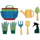 thumbnail image 1 of Juego de juguetes de playa para niños, cubo de playa, regadera, pala, rastrillo, guantes de jardinería, Kit de herramientas para exteriores con bolsa de transporte para niños y niños, 1 of 5
