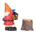 thumbnail image 4 of Miniature Gnomes Statue Set Synthetic Resin Garden Statue Accessories Waterproof Sunproof Gnomes Decoration for Indoor Outdoor, 4 of 5