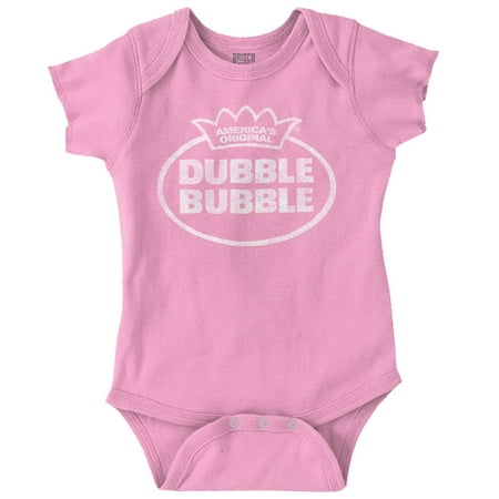 

Vintage Dubble Bubble Original Logo Romper Boys or Girls Infant Baby Brisco Brands 6M