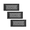 Powder Coated Black, variant on SET of 3 Achtek Air Supply Vent 4"x 10" Duct Opening (Overall 5-1/2"x 11-3/4") Solid Cast Aluminum Register Cover || Powder Coated White No holes