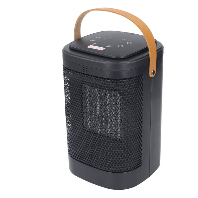 Calentador de Espacio Eléctrico Portátil Con Control Remoto, Pantalla Tactil ABS, Sincronizaciónón Inteligente, Calentador Portátil Oscilante frío y Cálido para Escritorio