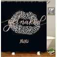 thumbnail image 3 of 4PCS/Set Jaguar Cheetah Leopard Print Shower Curtain set Cloth Polyester Bath Curtain Waterproof Bathtub Curtains, Bathroom Rugs Bath Mat Toilet Rug, Panthera Skin Decor 72x72",+Hooks, Grey, 3 of 7