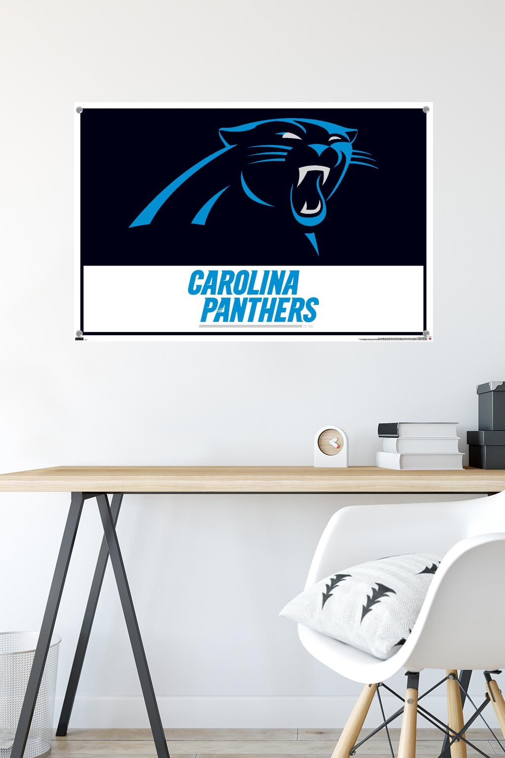 Carolina Panthers Official NFL Football Team Logo-Style 28x40 Wall