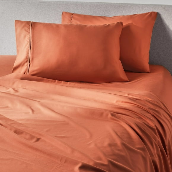 PeachSkinSheets Pumpkin Spice Sheet Set - 1500tc Level of Softness - Extra Soft Cooling Sheets for Hot Sleepers and Night Sweats - Full Size