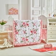 thumbnail image 3 of Juego de ropa de cama UOZZI para cuna, 3 piezas, flores, 86x109 cm, 3 of 9