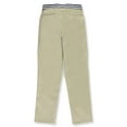 thumbnail image 2 of French Toast Little Girls' Pull-On Contrast Waist Pants (Sizes 4 - 6X) - khaki, 5 (Little Girls), 2 of 2