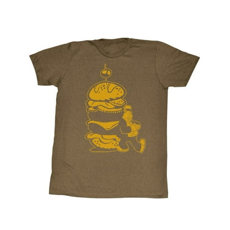 Popeye T-shirt Tee - Popeye Burger For The Boy Adult T-Shirt Tee