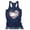 Dark Blue, variant on Womens Game Day Tank Tops Baseball Printed Sleeveless Spring Y2K Tees Crewneck Casual Basic I-shaped Vest