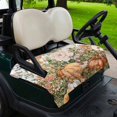 thumbnail image 2 of Golf Cart Seat Covers for 2 Seater,Fall Thanksgiving Pumpkins Microfiber Cart Seat Towel Blanket,Autumn Floral Botanical Absorbent Breathable Non Slip Bench Seats Protector for Golf Course 51"x31", 2 of 9