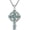 Silver A-Tree of Life Necklace, variant on Tree of Life/Clover/Celtic Cross Necklace Claddagh Trinity Knot Pendant Religious Jewelry Gift for Women Men