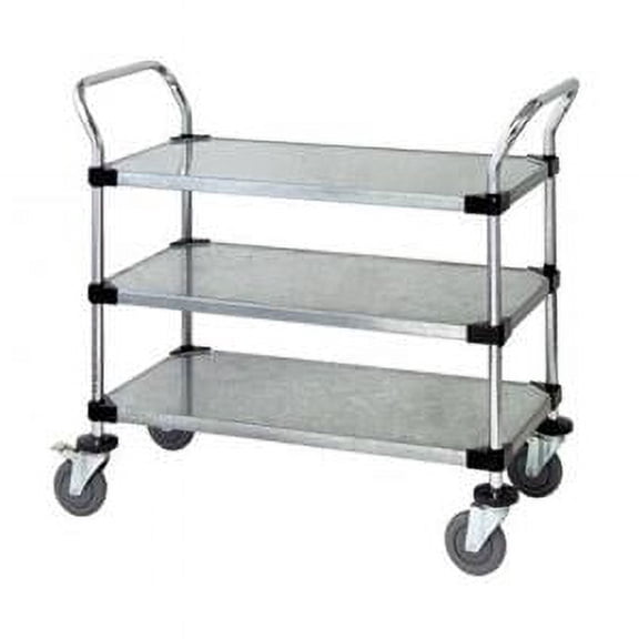 3 Solid Shelf Mobile Utility Cart - 18 x 42 in.