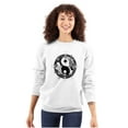 thumbnail image 3 of Koi Fish Ying Yang Balance Symbolic Unisex Plus Fleece Graphic Sweatshirt Brisco Brands 3X, 3 of 5