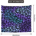 thumbnail image 3 of Tapestry for Wall Art, 60x51 Inch Polyester Wall Hanging Fade Resistant, Bedroom Dorm Living Room Beach Party, Personalized Colorful Leopard Exotic Animal Print, 3 of 6
