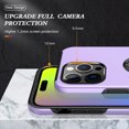 thumbnail image 5 of Allytech iPhone 15 Pro Case 6.1" with Ring Holder Stand, Shockproof PC Shell Back Cover Slim Fit Compatible with Car Mount Bumper Anti-Scratch Phone Case for Apple iPhone 15 Pro - Purple, 5 of 7