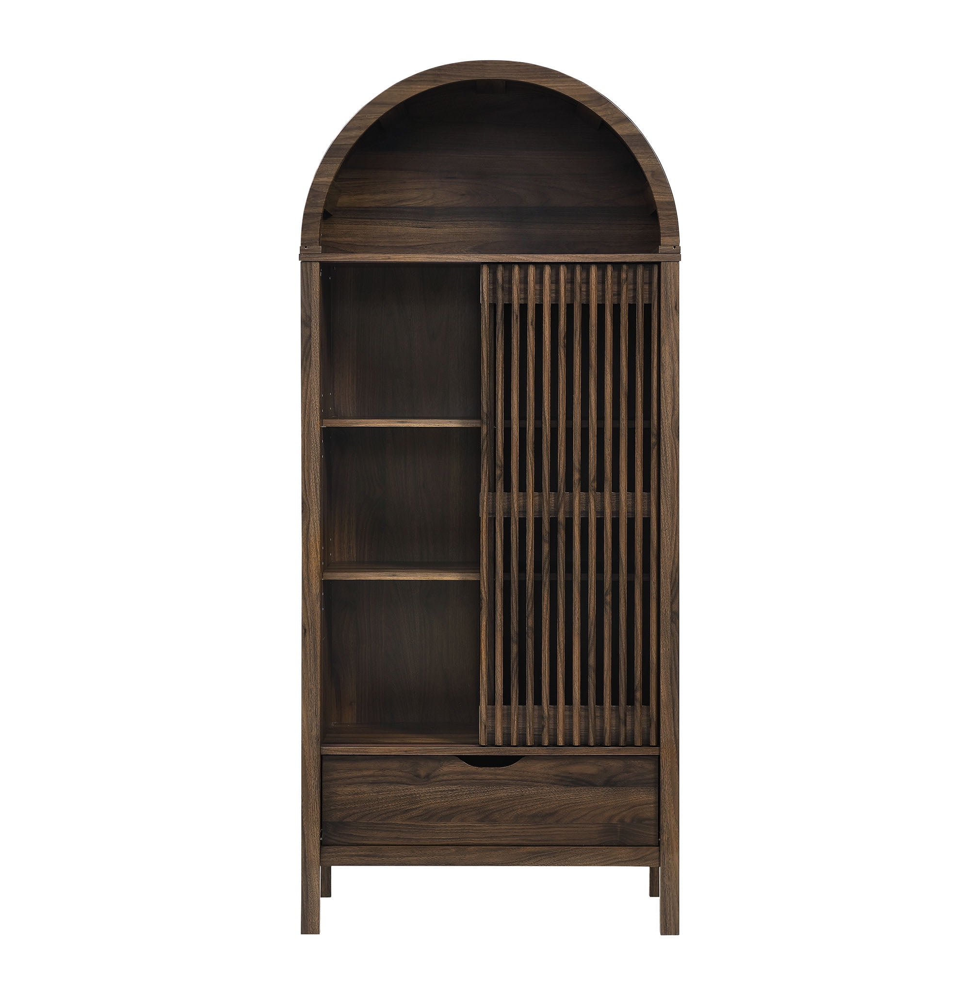 Vaughn Storage Display Cabinet in Walnut