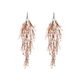 thumbnail image 2 of SLYNSHome 2Pcs Artificial Hanging Flowers for Outdoors UV Resistant Outdoor Flowers Silk Flowers for Outside Patio Porch Front Yard Window Garden Indoor Decor - Brown, 2 of 6