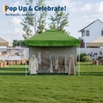 thumbnail image 3 of Eastvita Instant Pop-Up Canopy Tent with 4 Side Walls - Green, 3 of 6