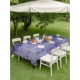 thumbnail image 4 of Outdoor Tablecloth with Umbrella Hole for Patio/Picnic/Party/Camping, Purple Gray Ombre Waterproof Table Cloth Rectangle Table Cover Washable, Modern Abstract Art Gradient (52"x 70"), 4 of 9