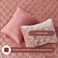 thumbnail image 5 of Regency Heights Velvet Quilt Set, 3-Piece Quilted Coverlet Bedding Set with Matching Shams, Soft All Season Bedspread, Full/Queen, Blush, 5 of 9