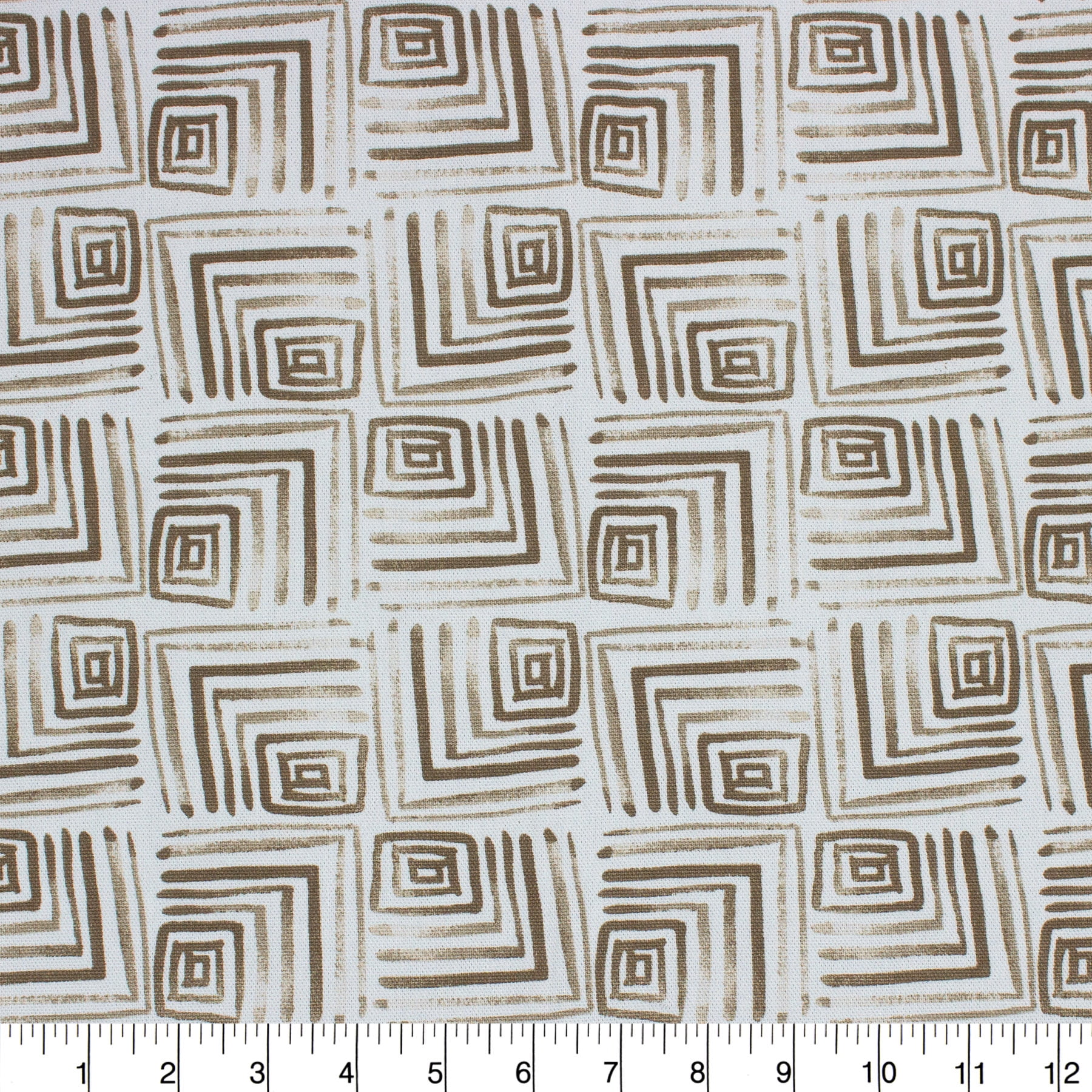 Better Homes & Gardens 100% Cotton Geo Squares Beige, 2 Yard Precut Fabric