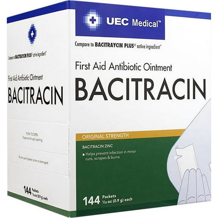 UEC Medical Antibiotic Ointment 0.9 g NBE Bacitraycin 144 ct.