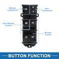 thumbnail image 3 of Interruptor de ventana eléctrica Unique Bargains No.848200K270 para el lado del conductor delantero izquierdo para Toyota Hilux Revo 2015 Negro, 3 of 7