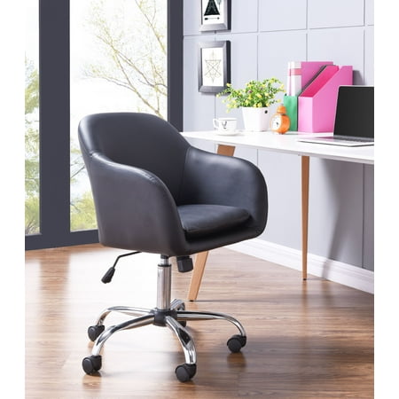 Office Table Chair Home Office Chair Executive Mid Back Computer Table Desk Chair Swivel Height Adjustable Ergonomic With Armrest ()