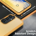 thumbnail image 5 of for Samsung Galaxy A35 5G Case Matte,[Frosted Translucent] Samsung A35 5G Case with [Tempered Glass Screen Protector][Silky Touch][12FT  Grade] Galaxy A35 5G Phone Case (Brass), 5 of 11