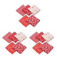 thumbnail image 2 of Transemion 5 Pcs Tissu en Coton Matériel de Couture Ensemble Valeur Chutes 50*50cm Découpures Courtepointe Rouge 3Ensemble, 2 of 6